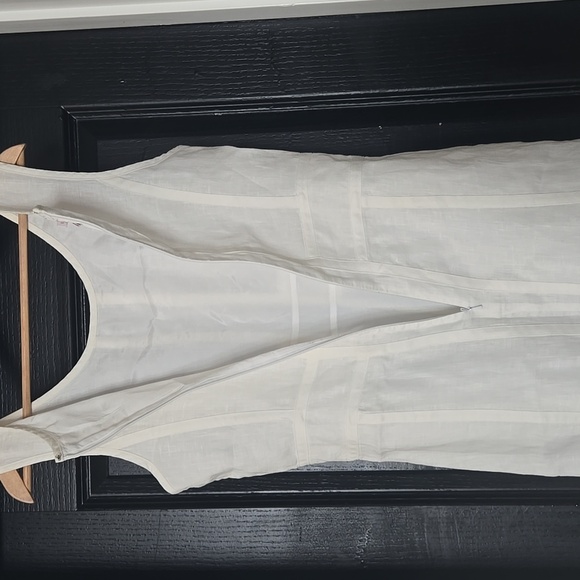 Island Company Latitude White Linen Mini Dress Size Small - Picture 8 of 10